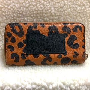 Reed double zipper wallet